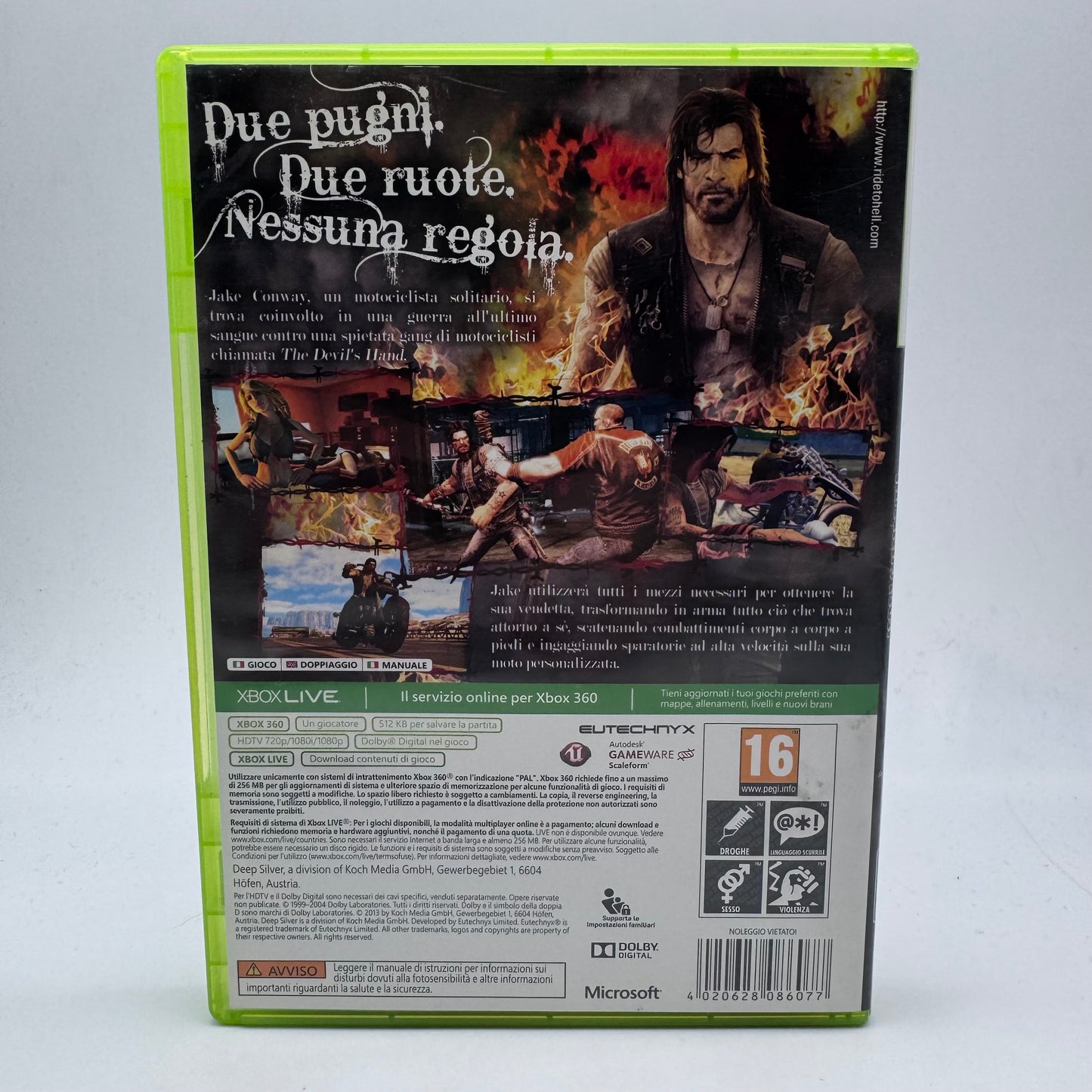 RIDE TO HELL RETRIBUTION Xbox 360 PAL ITA (USATO)
