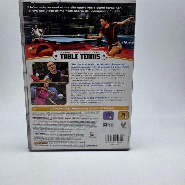Rockstar Games Presenta Table Tennis CLassics Xbox 360 PAL ITA (USATO)