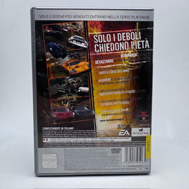 Burnout Revenge Platinum PS2 Playstation 2 PAL ITA (USATO)