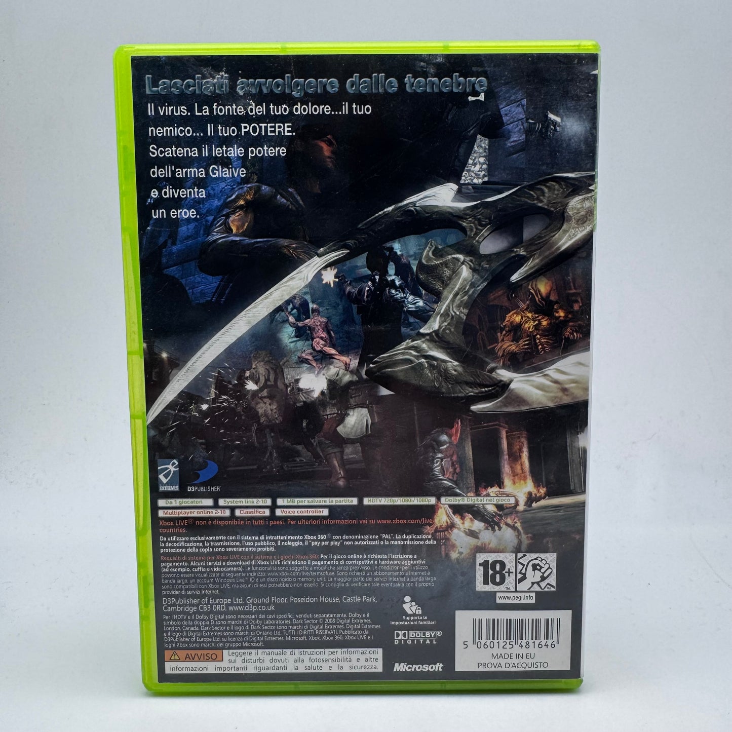 Dark Sector Xbox 360 PAL ITA (USATO)