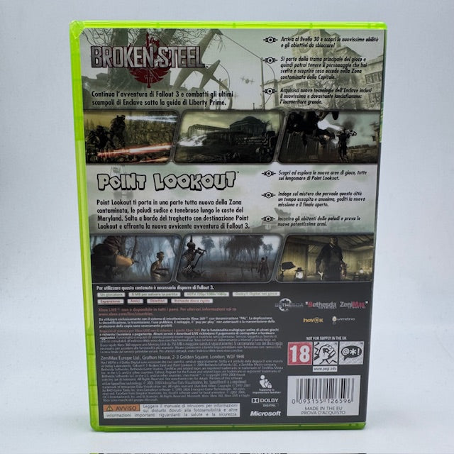 Fallout 3 (Game add-on pack) Broken Steel and Point Lookout Xbox 360 PAL ITA (USATO)