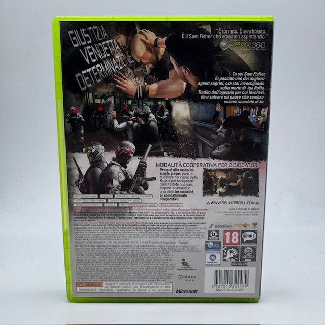 TOM CLANCY'S SPLINTER CELL CONVICTION Xbox 360 PAL ITA (USATO)