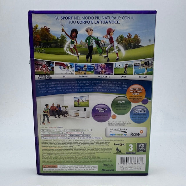 KINECT SPORTS STAGIONE 2 (Richiede KINECT) Xbox 360 PAL ITA (USATO)