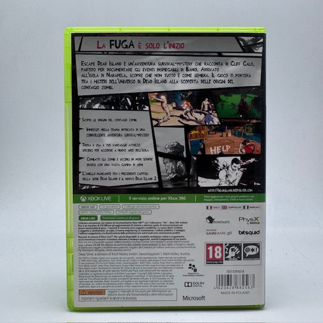 Escape Dead Island Xbox 360 PAL ITA (USATO)