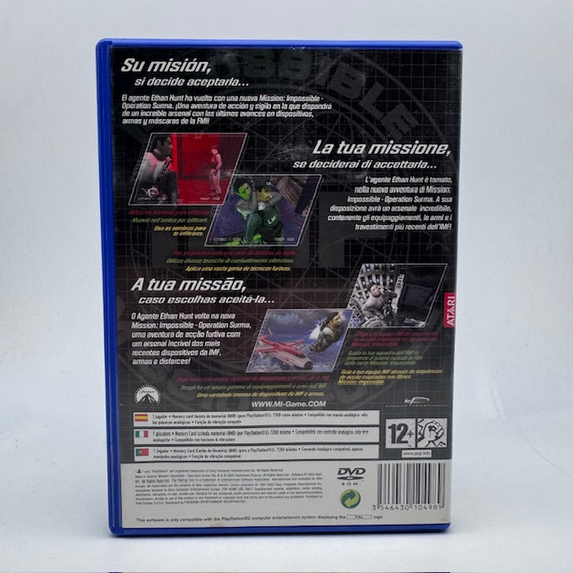 Mission Impossible Operation Surma PS2 Playstation 2 PAL ITA (USATO)