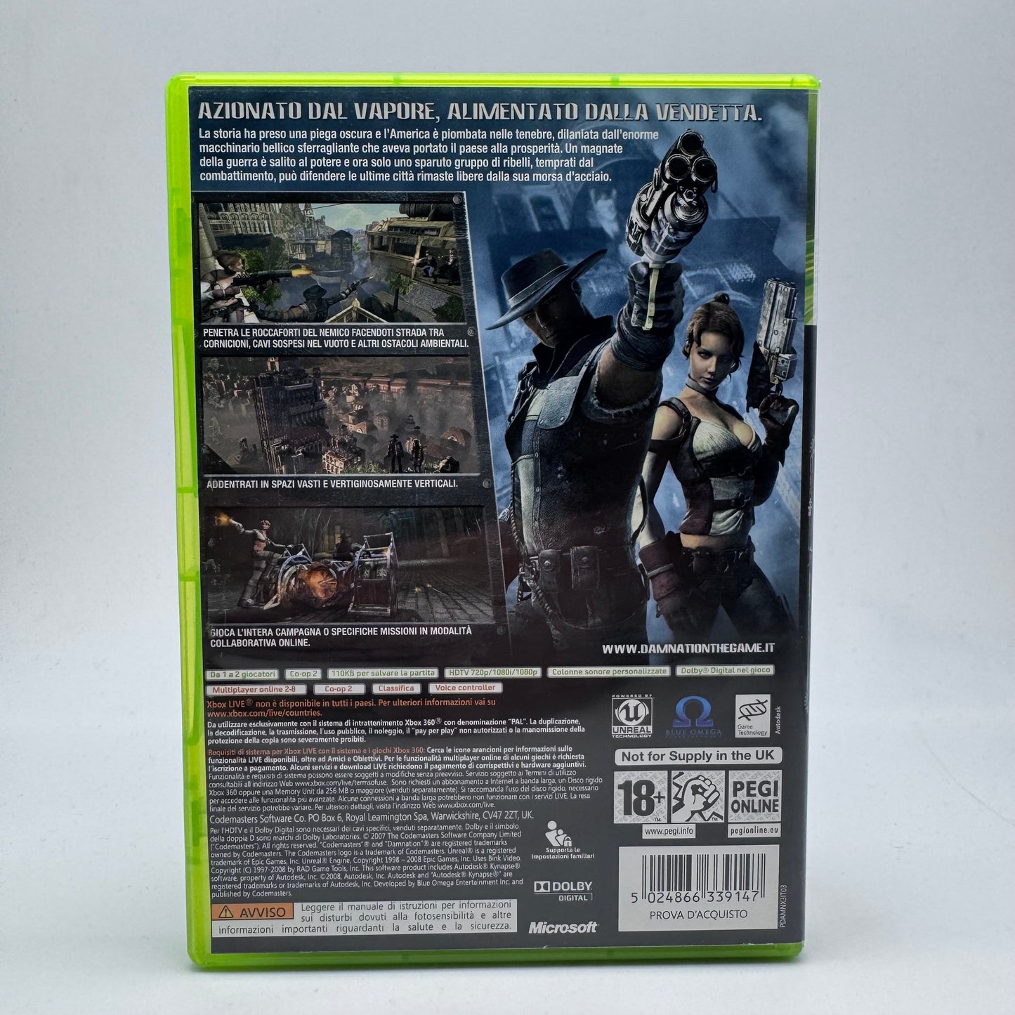 DAMNATION Xbox 360 PAL ITA (USATO)