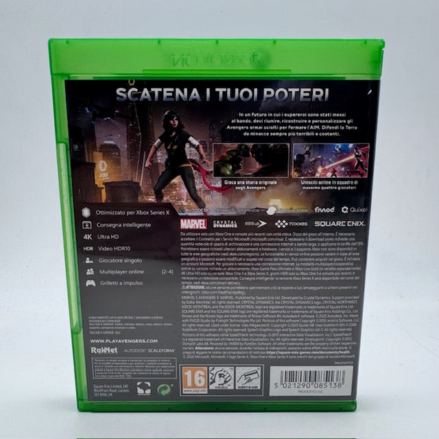 Marvel Avengers Xbox One/Series X PAL ITA (USATO) (Server Inattivi)
