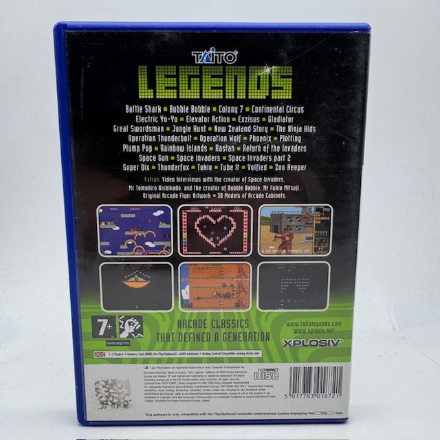 Taito legends PS2 Playstation 2 PAL UK (USATO)