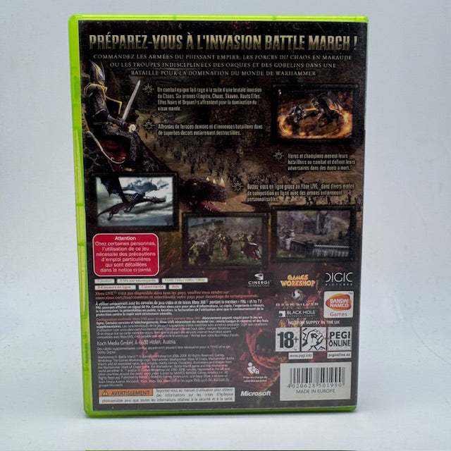Warhammer Battle March Microsoft Xbox 360 Pal Fra (USATO)