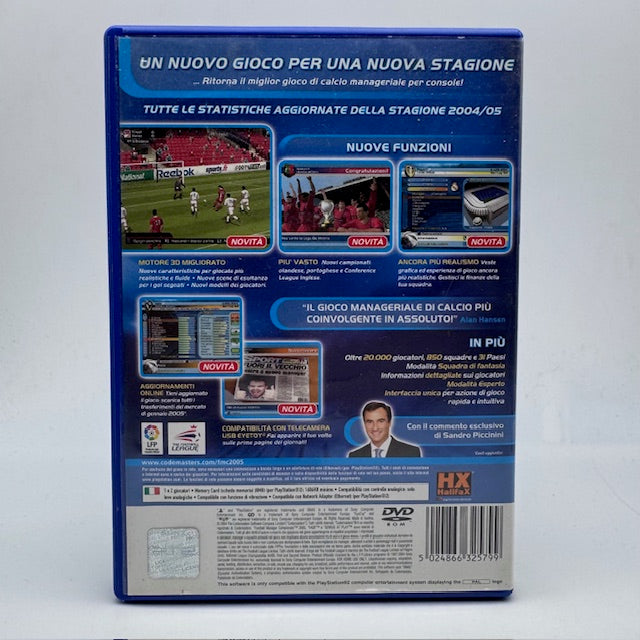Football Manager Campionato 2005 PS2 Playstation 2 PAL ITA (USATO)