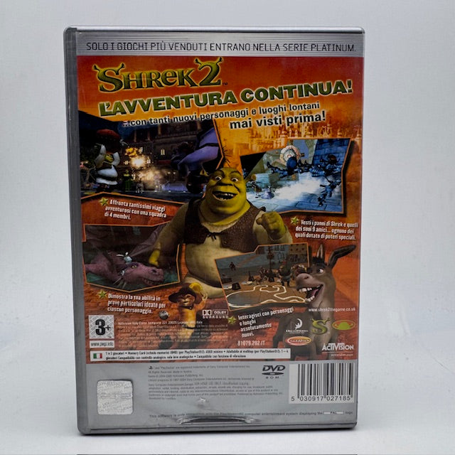 Shrek 2 Platinum PS2 Playstation 2 PAL ITA (USATO)