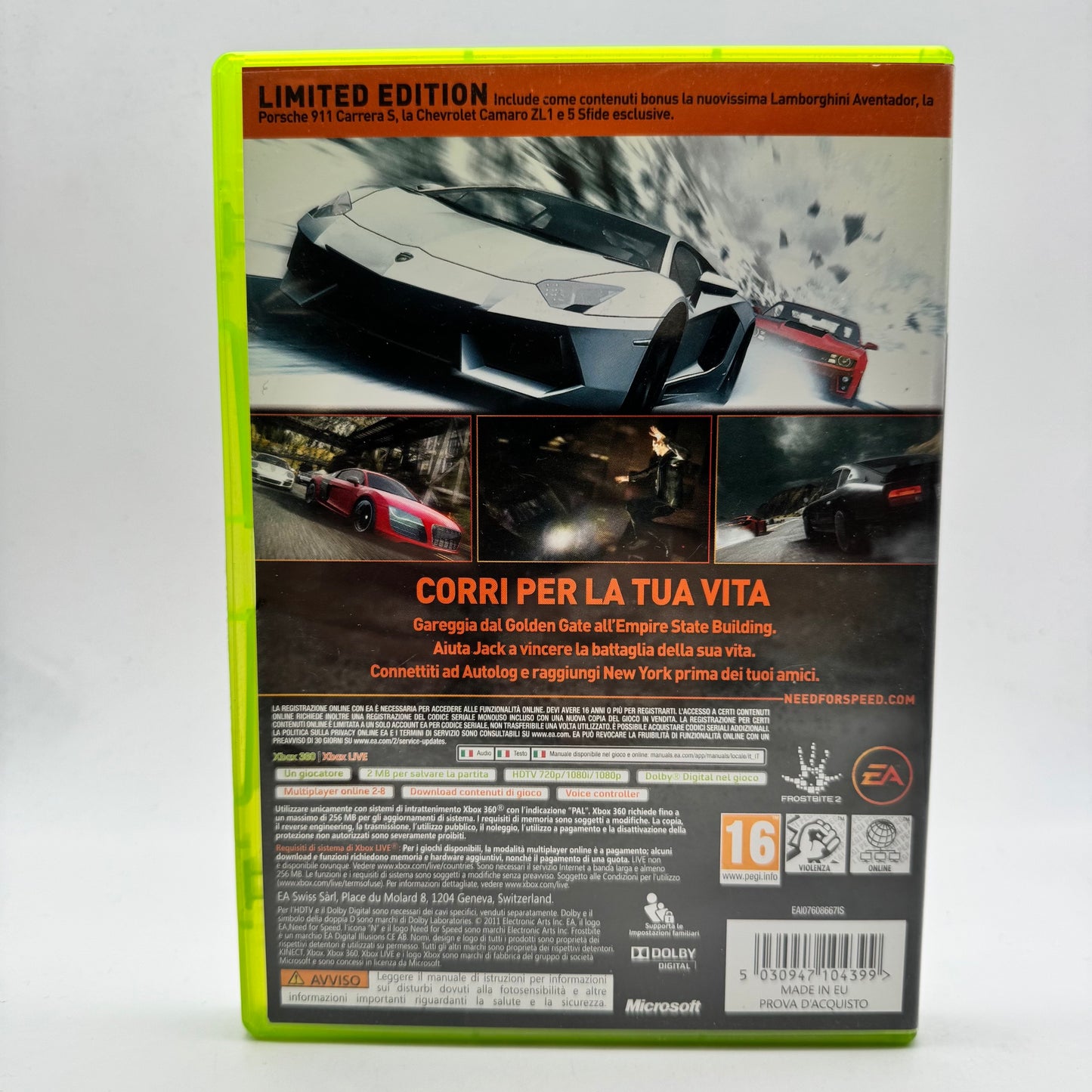 Need for Speed - The Run Limited Edition Xbox 360 PAL ITA (USATO)