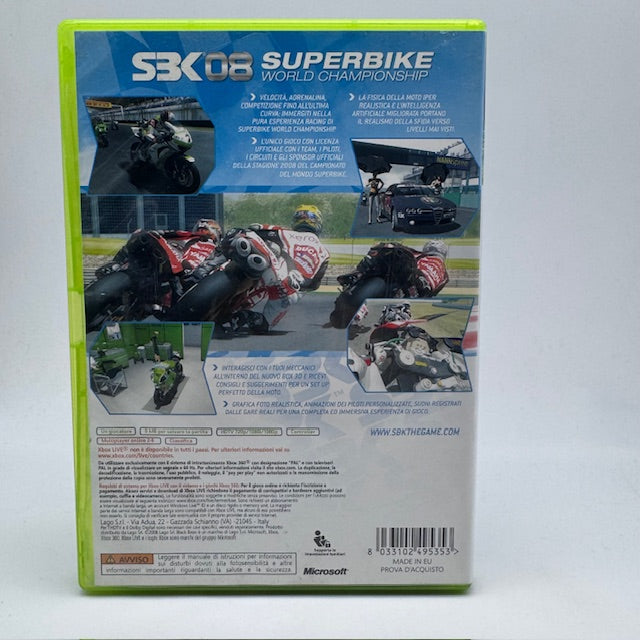 SBK 08 Superbike World Championship Xbox 360 PAL ITA (USATO)