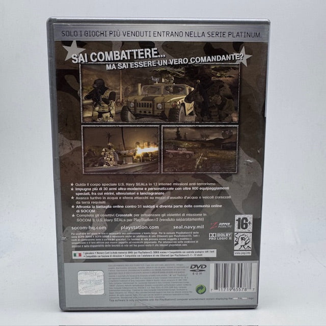 SOCOM 3:U.S. Navy SEALs Platinum PS2 Playstation 2 PAL ITA (USATO)
