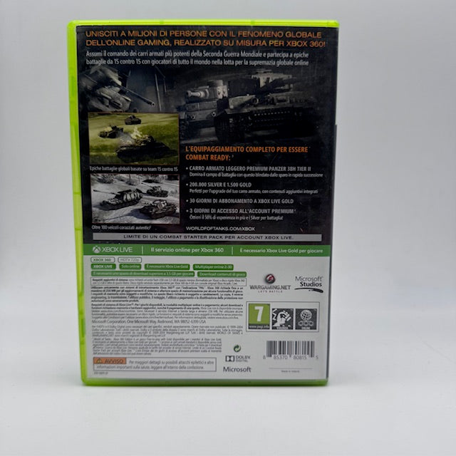 World of Tanks (SERVER INATTIVI) Xbox 360 PAL ITA (USATO)