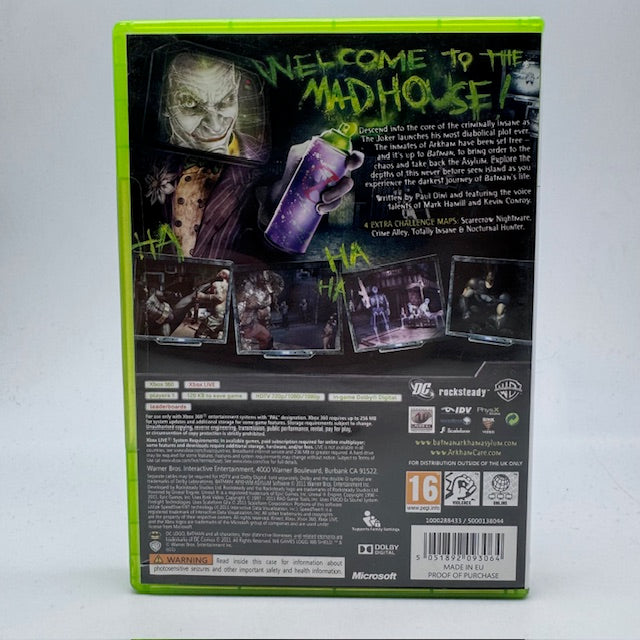 Batman Arkham Asylum Game of the Year Edition Classics Xbox 360 PAL ITA (USATO)