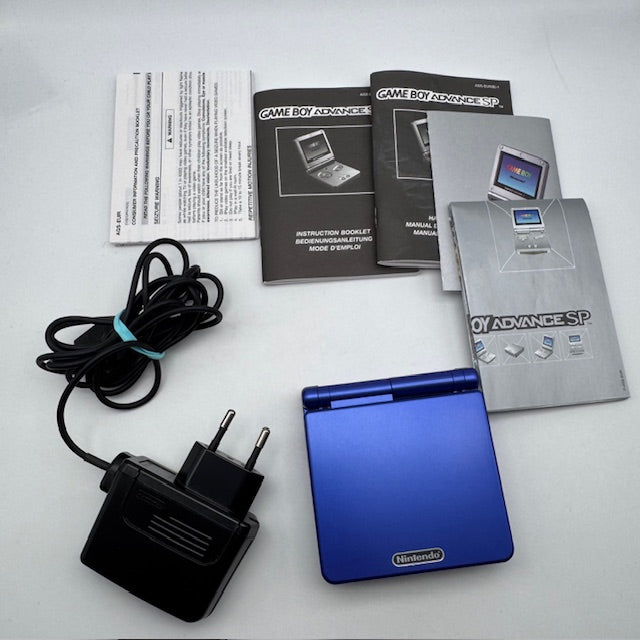 Console Nintendo Game Boy Advance SP Blu PAL Scatolato (USATO)