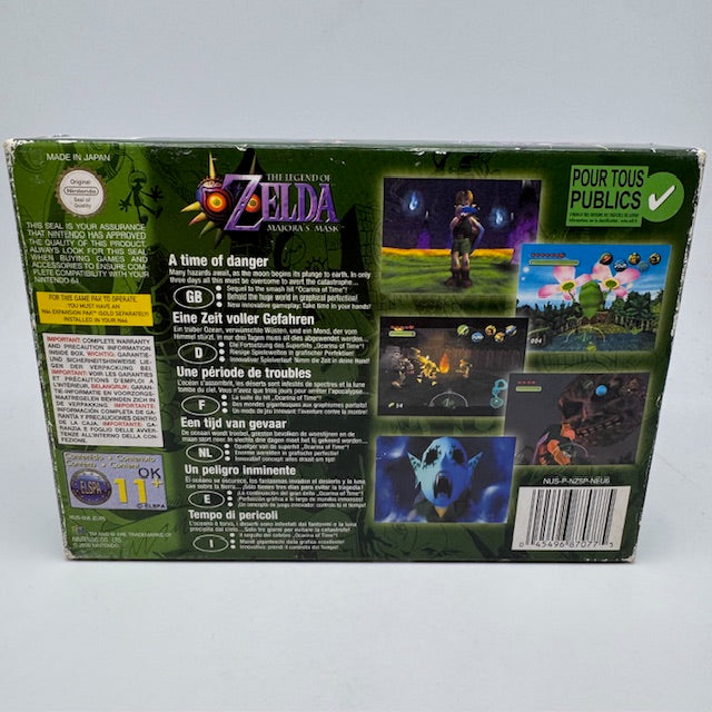 Zelda Majora's Mask N64 Nintendo 64 PAL Multi (USATO)