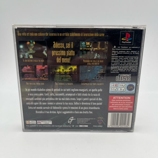 Oddworld: Abe's Oddysee PS1 Playstation 1 PAL ITA (USATO)