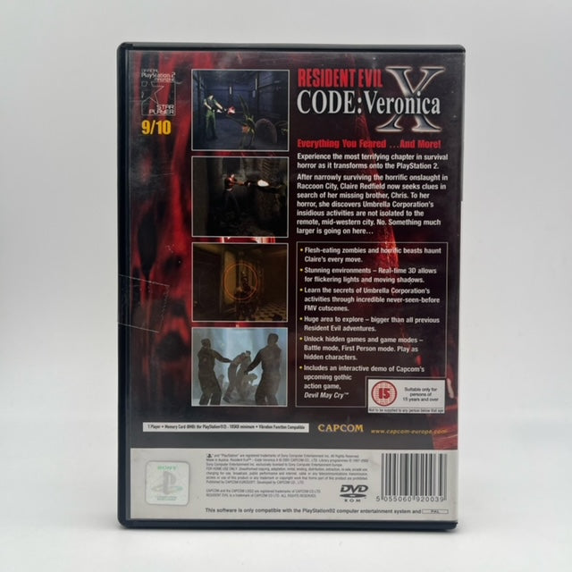 Resident Evil Code: Veronica X PS2 Playstation 2 PAL UK (USATO)