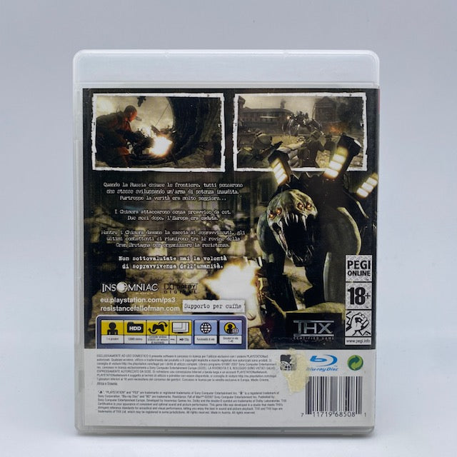 Resistance Fall Of The Man Ps3 Playstation 3 PAL ITA (USATO)