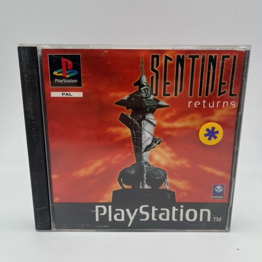 cielo rosso con strana struttura che si erge nel centro