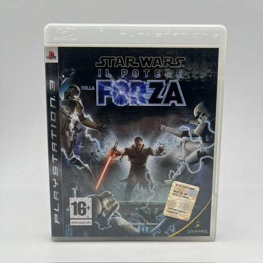 star wars il potere della forza ps3 jedi/sith in copertina che usa la forza contro degli stormtrooper