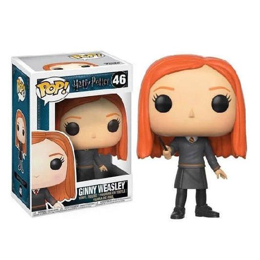 Confezione originale Funko con loghi Harry Potter Ginny Weasley colori arancione grigio bianco