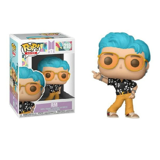 Confezione originale Funko con loghi Rocks Bts RM colori azzurro nero giallo