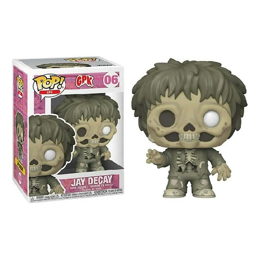 Confezione originale Funko con loghi GPK Jay Decay in italia conosciuti come Sgorbions colori grigio bianco rosa