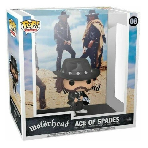 Confezione originale Funko con loghi Motorhead Ace Of Spades colori nero marrone azzurro