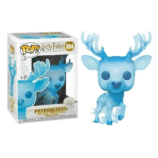 Confezione originale Funko con loghi Harry Potter Patronus Harry Potter colori bianco oro azzurro