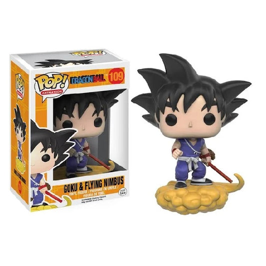 Confezione originale Funko con loghi Dragon Ball Goku & flying Nimbus colori arancione nero viola