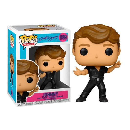 Confezione originale Funko con loghi Dirty Dancing Johnny colori nero marrone azzurro magenta