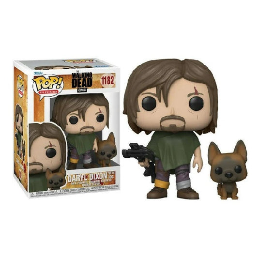 Confezione originale Funko con loghi The Walking Dead Daryl Dixon with Dog colori marrone verde nero
