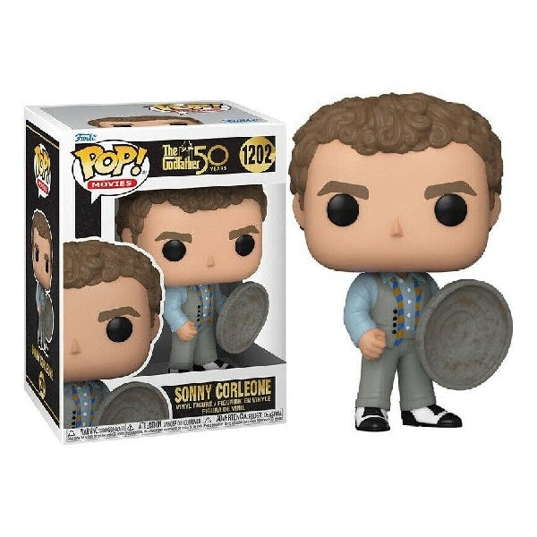 Confezione originale Funko con loghi The Godfather 50 Years Sonny Corleone colori marrone nero grigio