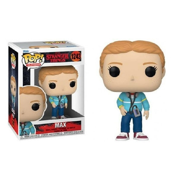 Confezione originale Funko con loghi Stranger Things Max colori arancione azzurro blu