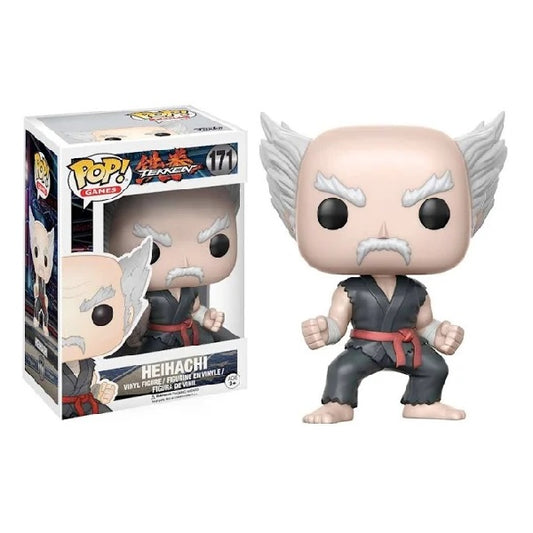 Confezione originale Funko con loghi Tekken Heihachi colori grigio nero rosso