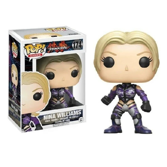 confezione originale Funko con loghi Tekken Nina Williams colori viola giallo nero