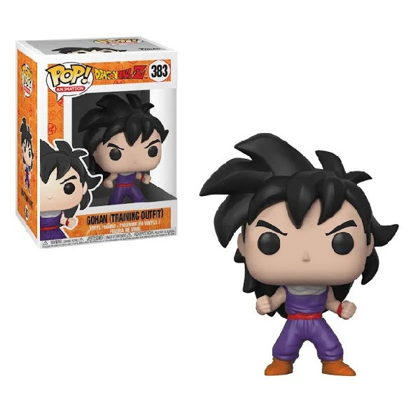 Confezione originale Funko con loghi Dragon Ball Z Gohan Training Outfit colori arancione viola nero