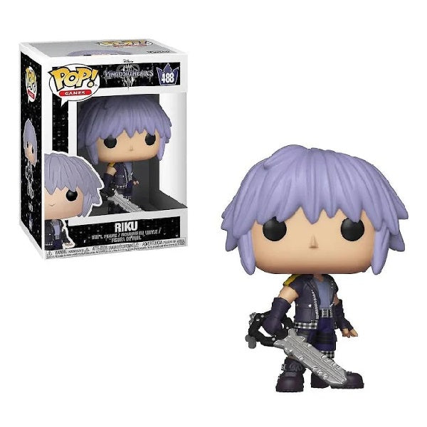 Confezione originale Funko con loghi Kingdom Hearts 3 Riku colori grigio nero viola