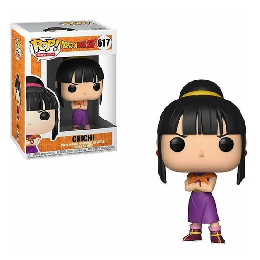 Confezione originale Funko con loghi Dragon Ball Z Chichi colori arancione nero viola