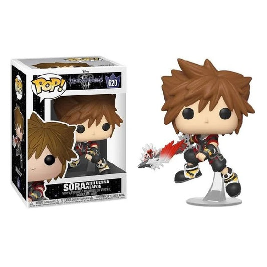 Confezione originale Funko con loghi Kingdom Hearts 3 Sora with Ultima Weapon colori marrone rosso nero