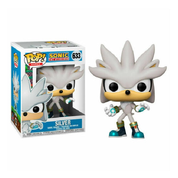 Confezione originale Funko con loghi Sonic The Hedgehog Silver colori bianco nero grigio azzurro