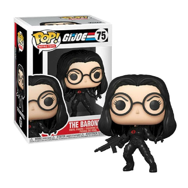 Confezione originale Funko con loghi Gi Joe The Baroness colori bianco nero rosso