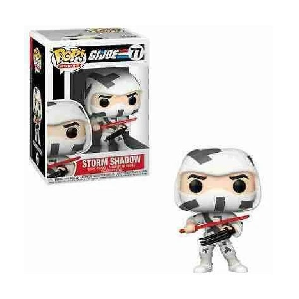 Confezione originale Funko con loghi Gi joe Storm Shadow colori bianco nero rosso