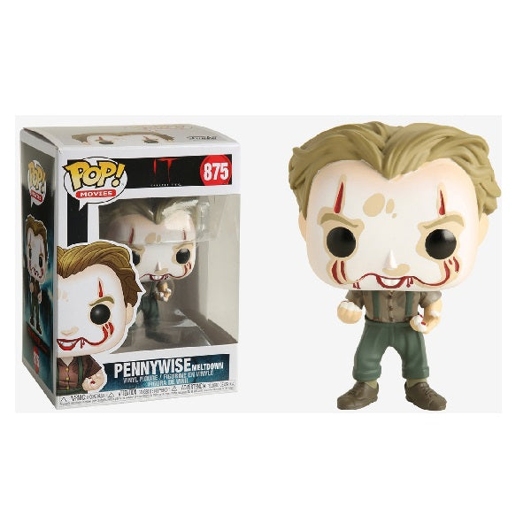 Confezione originale Funko con loghi It Chapter Two Pennywise Meltdown colori bianco grigio rosso