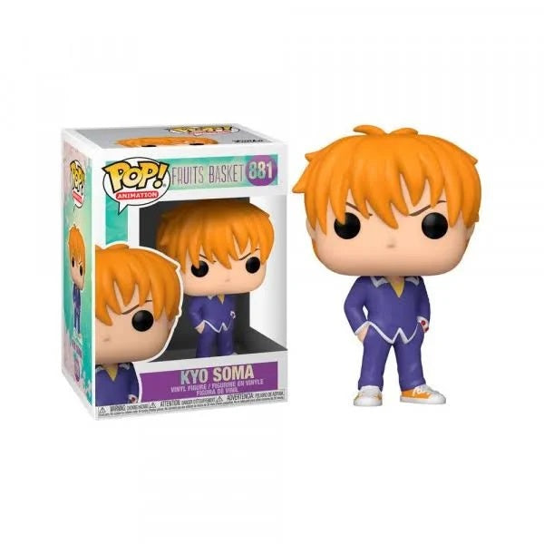 Confezione originale Funko con loghi Fruits Basket Kyo Soma colori giallo azzurro viola