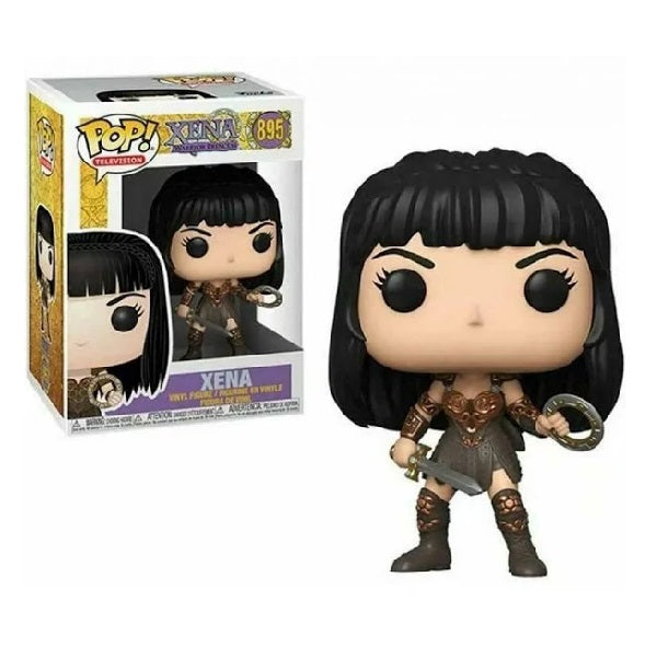 Confezione originale Funko con loghi Xena Warrior Princess Xena colori nero rosa oro grigio