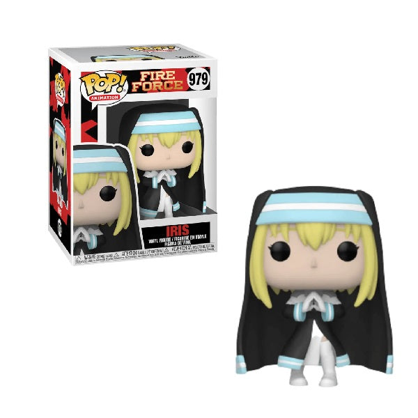Confezione originale Funko con loghi Fire Force Iris colori azzurro giallo nero
